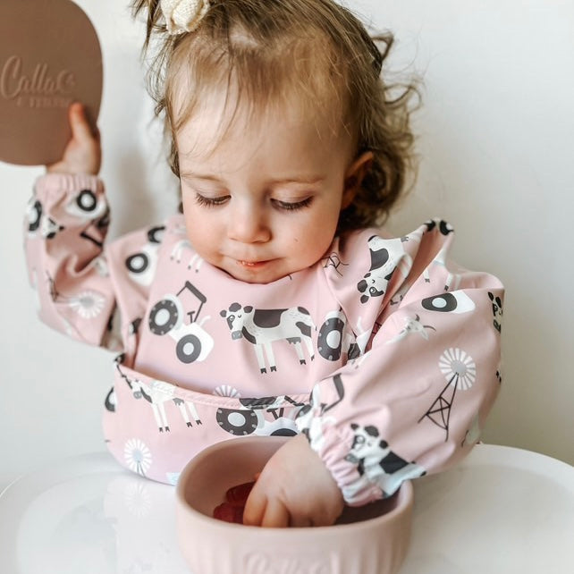 The Grayson Long Sleeve Bib - Farm — Calla and Friends