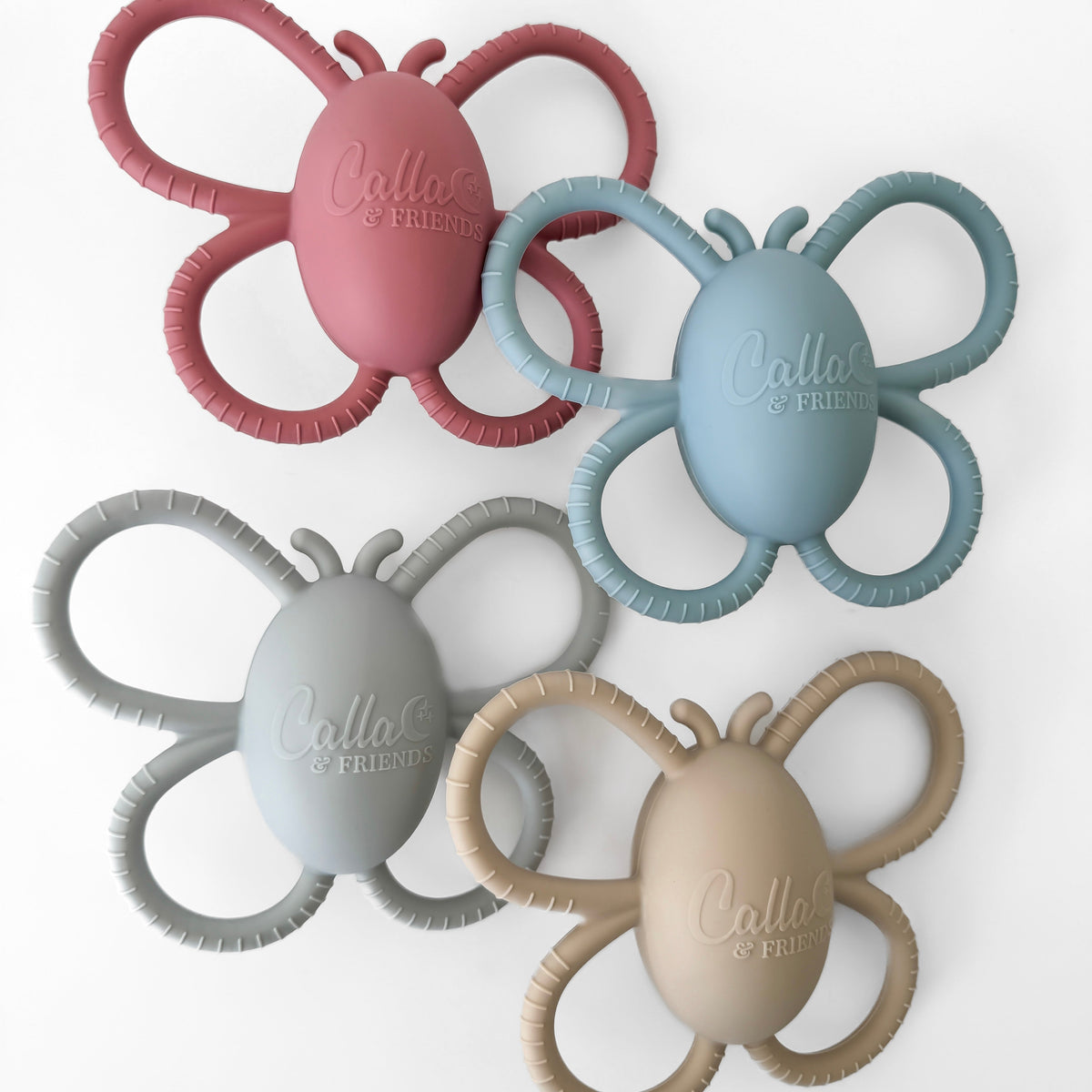 Garden Party Collection - Butterfly Rattle Teether — Calla and Friends