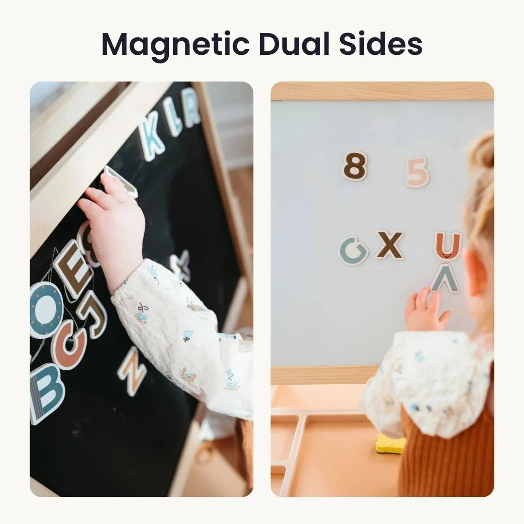 Tiny Land® Caramel Magnitales Easel for Kids — Tiny Land