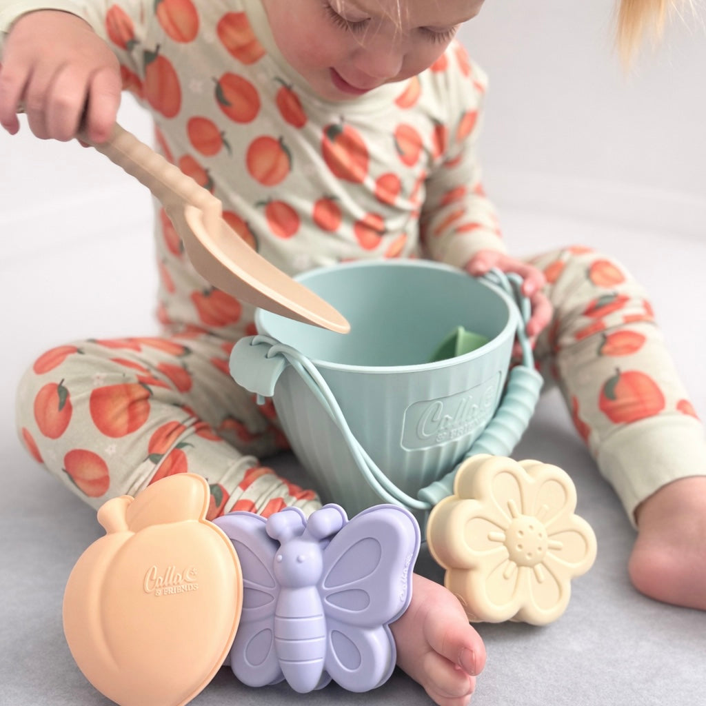 Peach Blossom Silicone Beach Toy Set — Calla and Friends