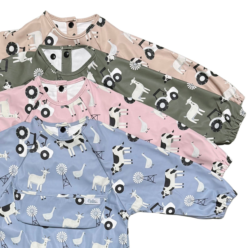 The Grayson Long Sleeve Bib - Farm — Calla and Friends