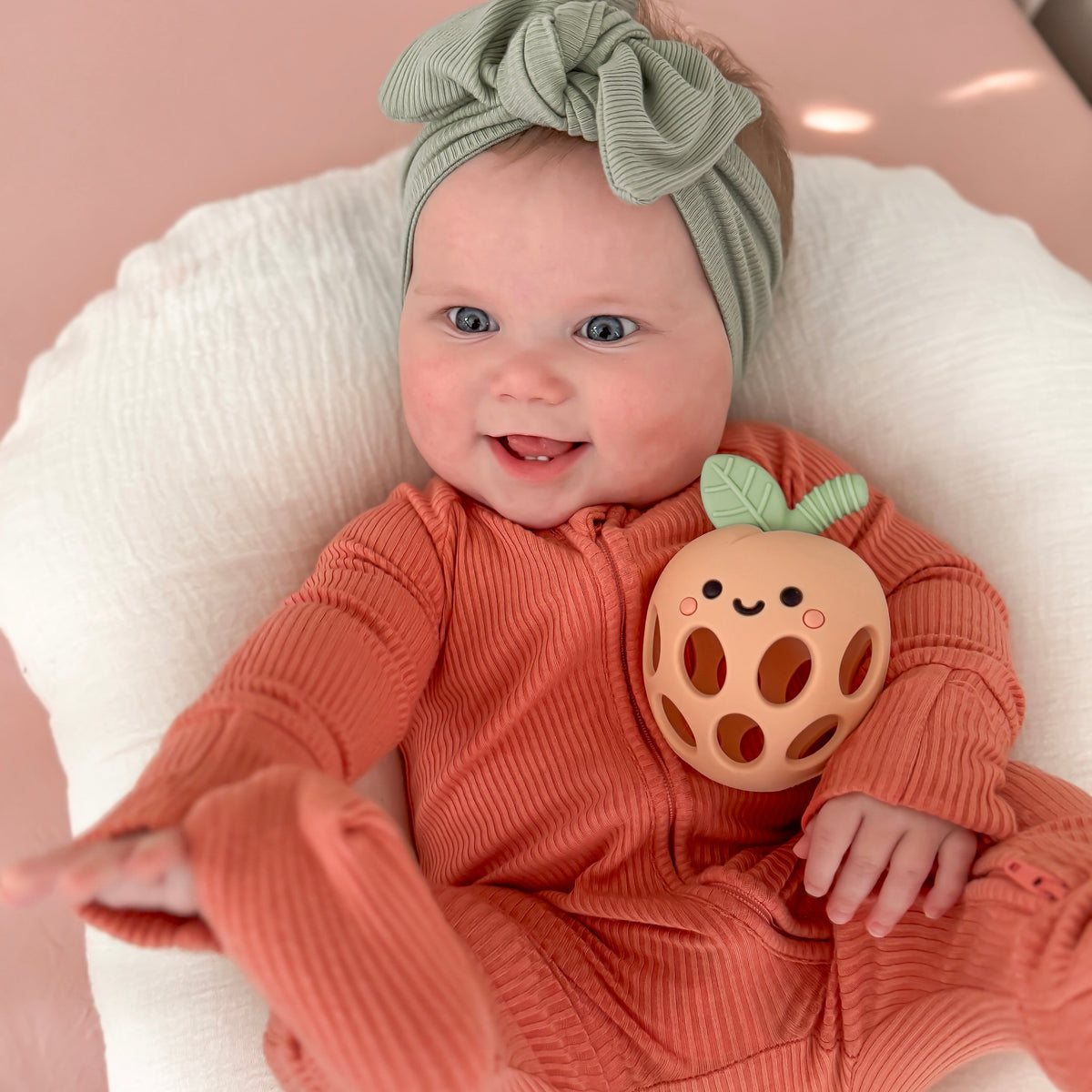 Piper the Peach Blossom Teether — Calla and Friends