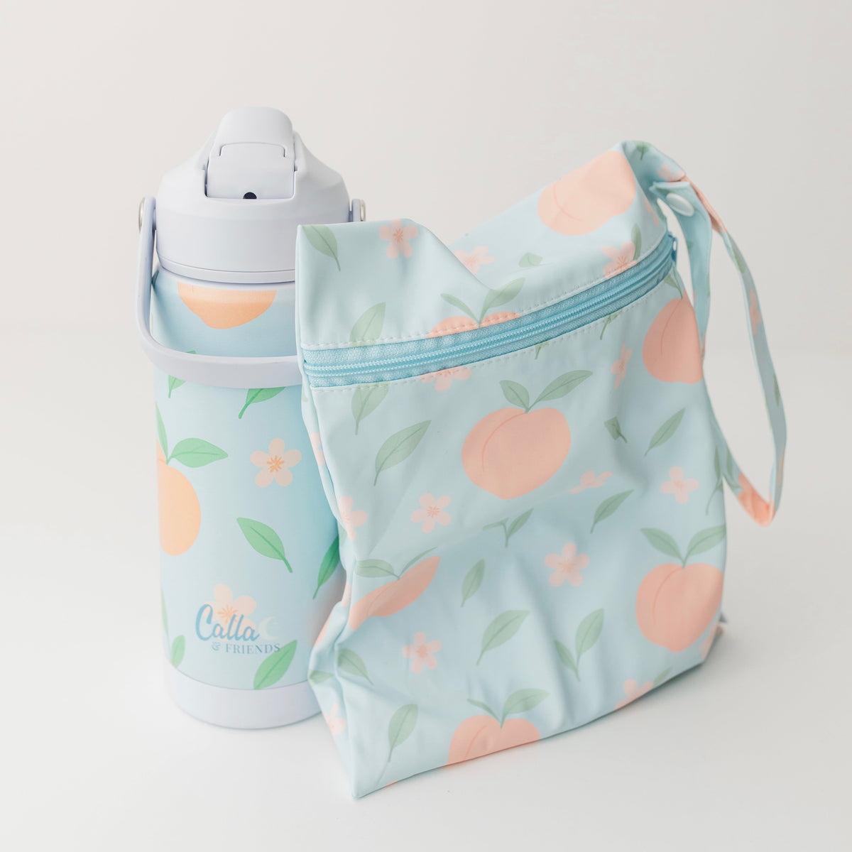 The Grayson Long Sleeve Bib - Peach Blossom — Calla and Friends