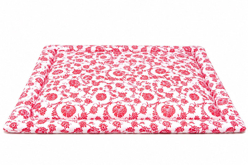 Red Chinoiserie Padded Baby Play Mat — Little Mae & Co