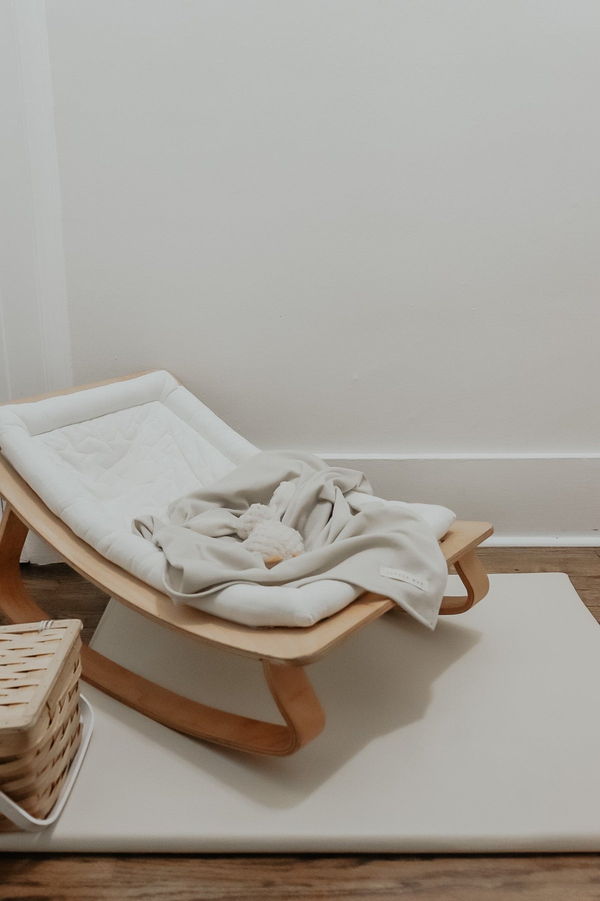 Coco Ivory Waffle Knit Blanket — Little Mae & Co
