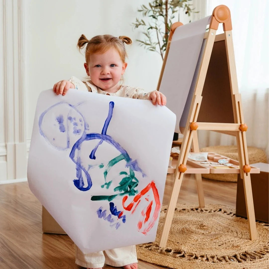 Tiny Land® Caramel Magnitales Easel for Kids — Tiny Land