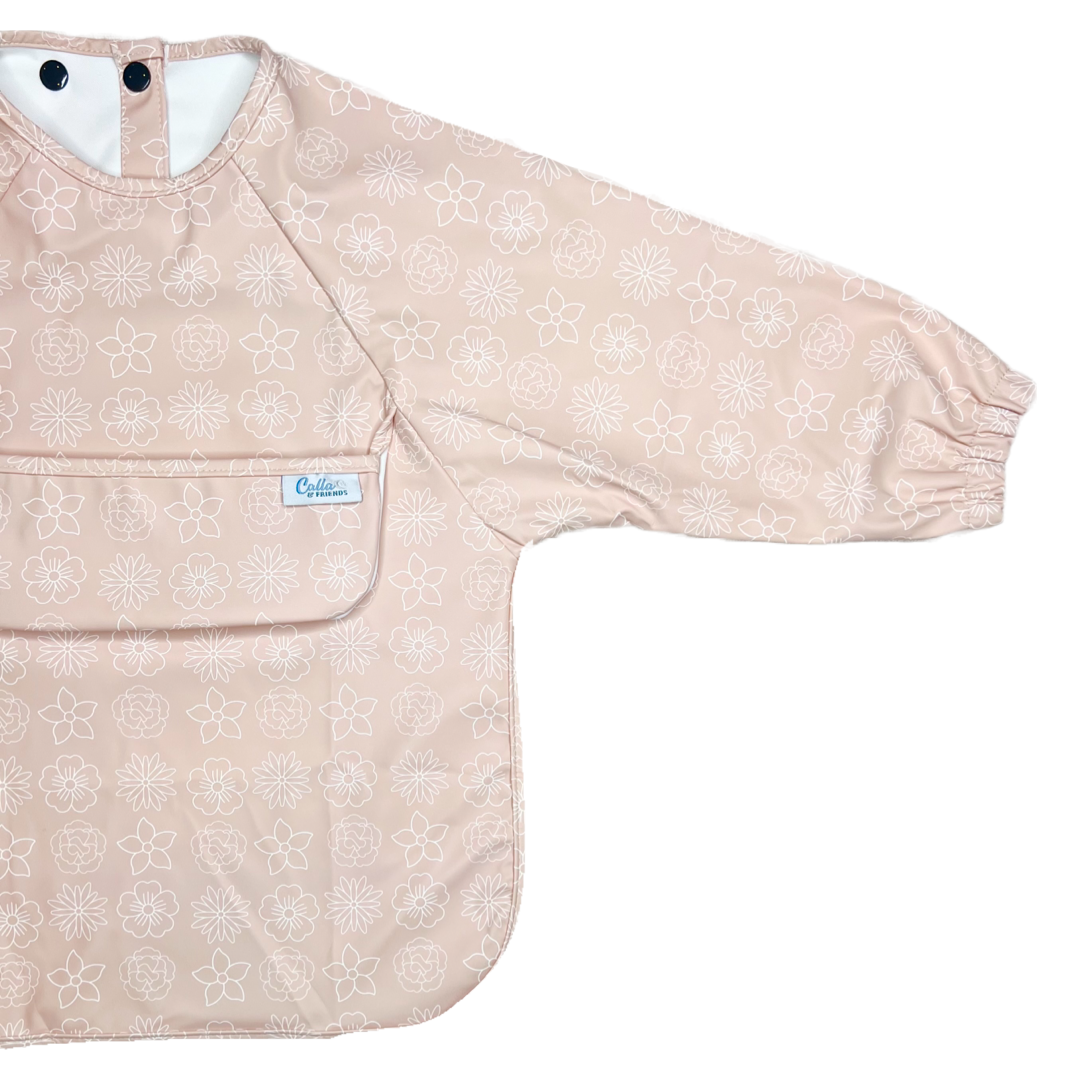 The Grayson Long Sleeve Bib - Blossom — Calla and Friends