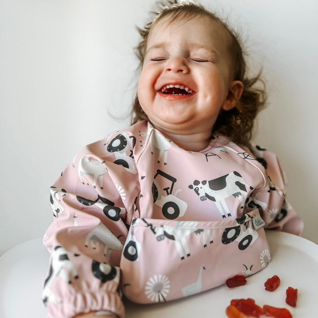 The Grayson Long Sleeve Bib - Farm — Calla and Friends