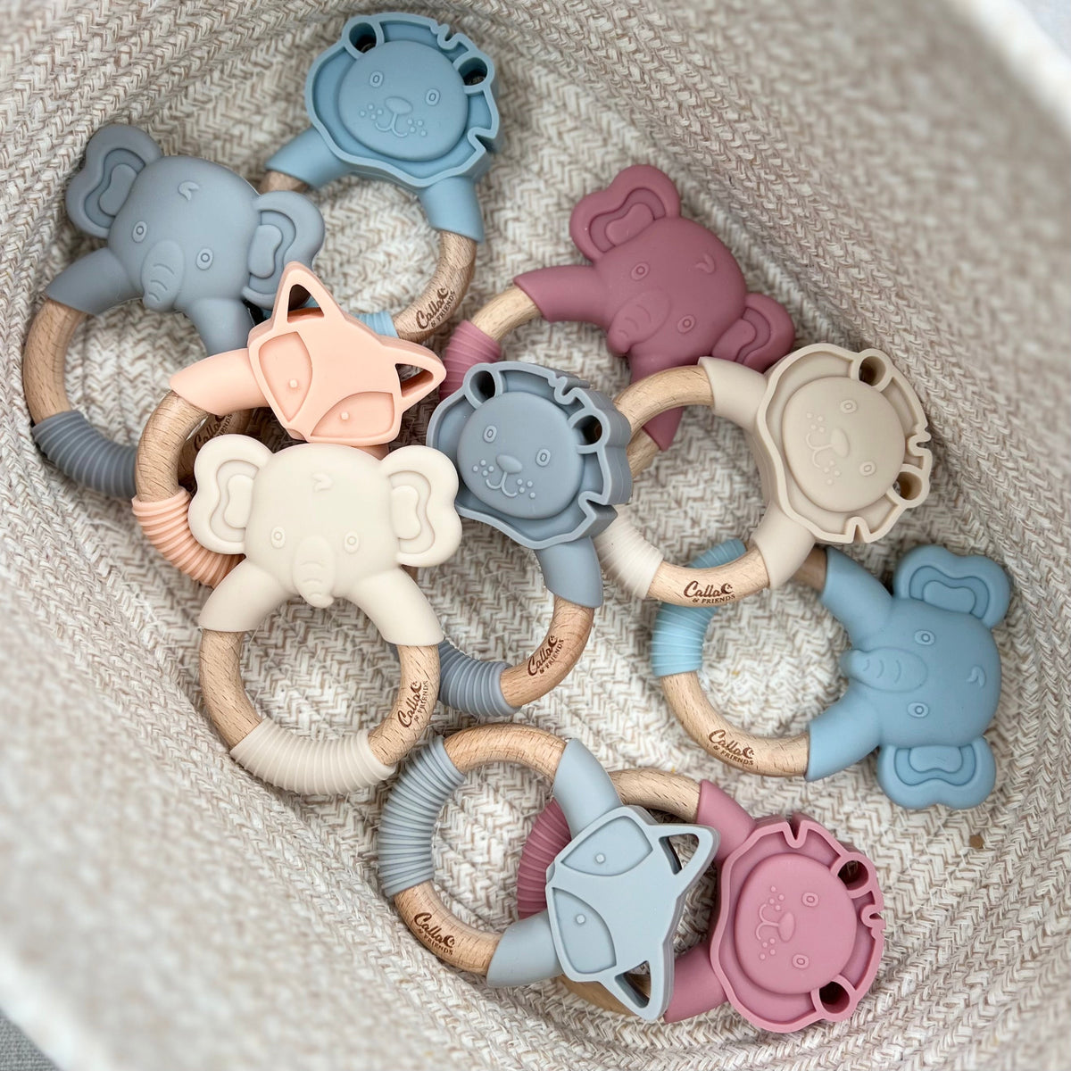 Elephant Silicone Teether — Calla and Friends