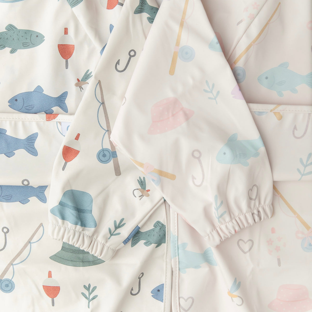 The Grayson Long Sleeve Bib - Lakeside Blooms — Calla and Friends