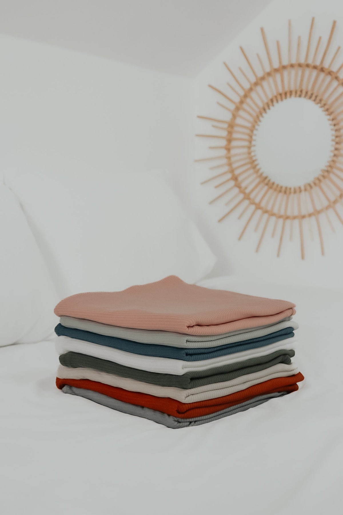 River Ribbed Stretch Swaddle — Little Mae & Co