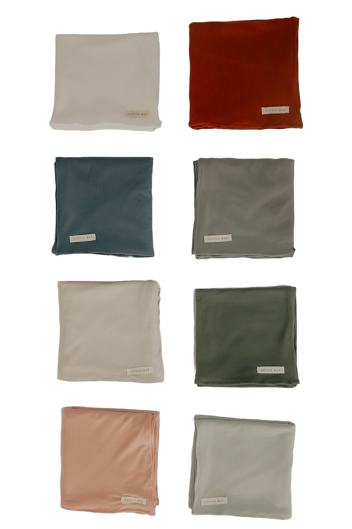 Dove Ribbed Stretch Swaddle — Little Mae & Co