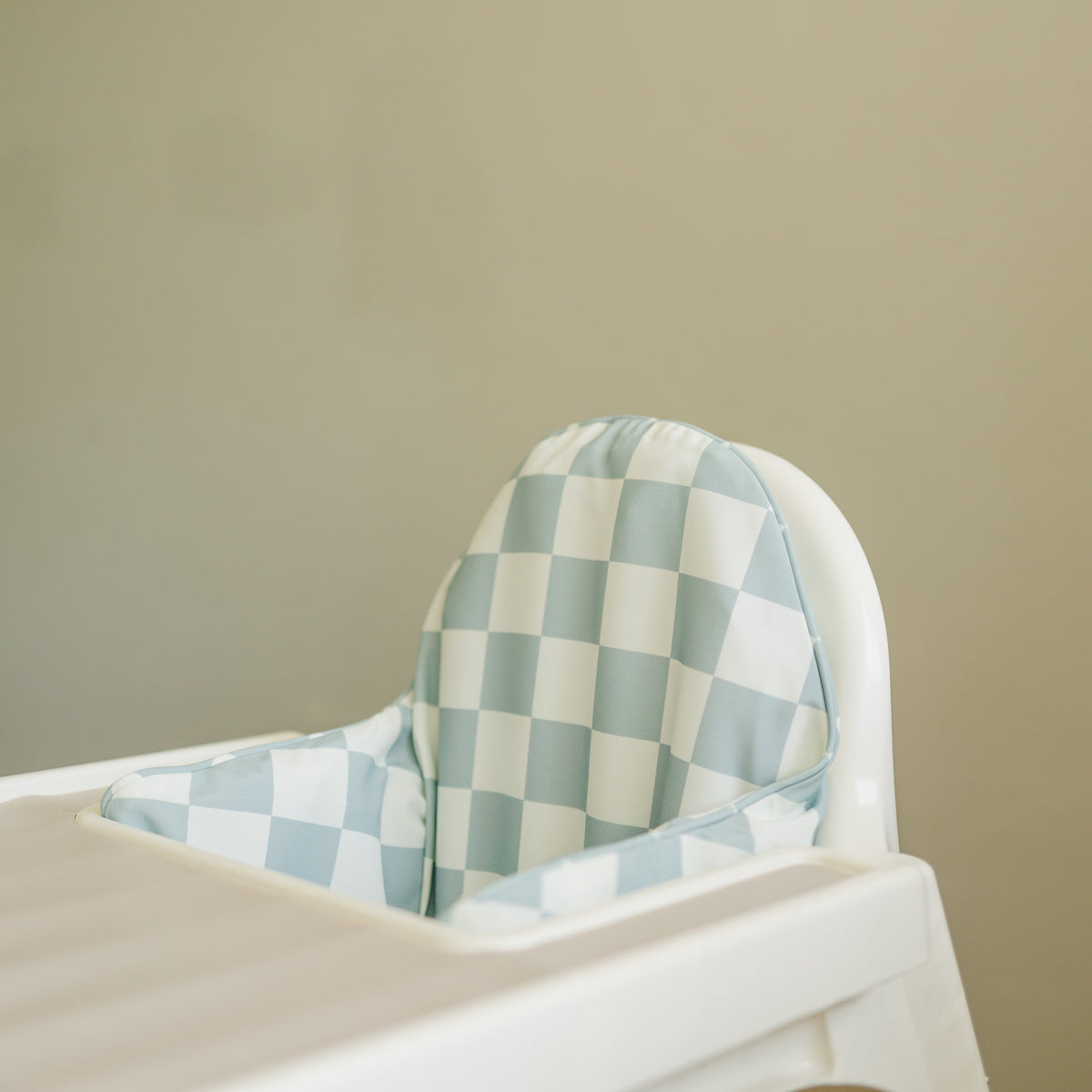 Sage Checker IKEA Antilop Cushion Cover — Little Joy Co.