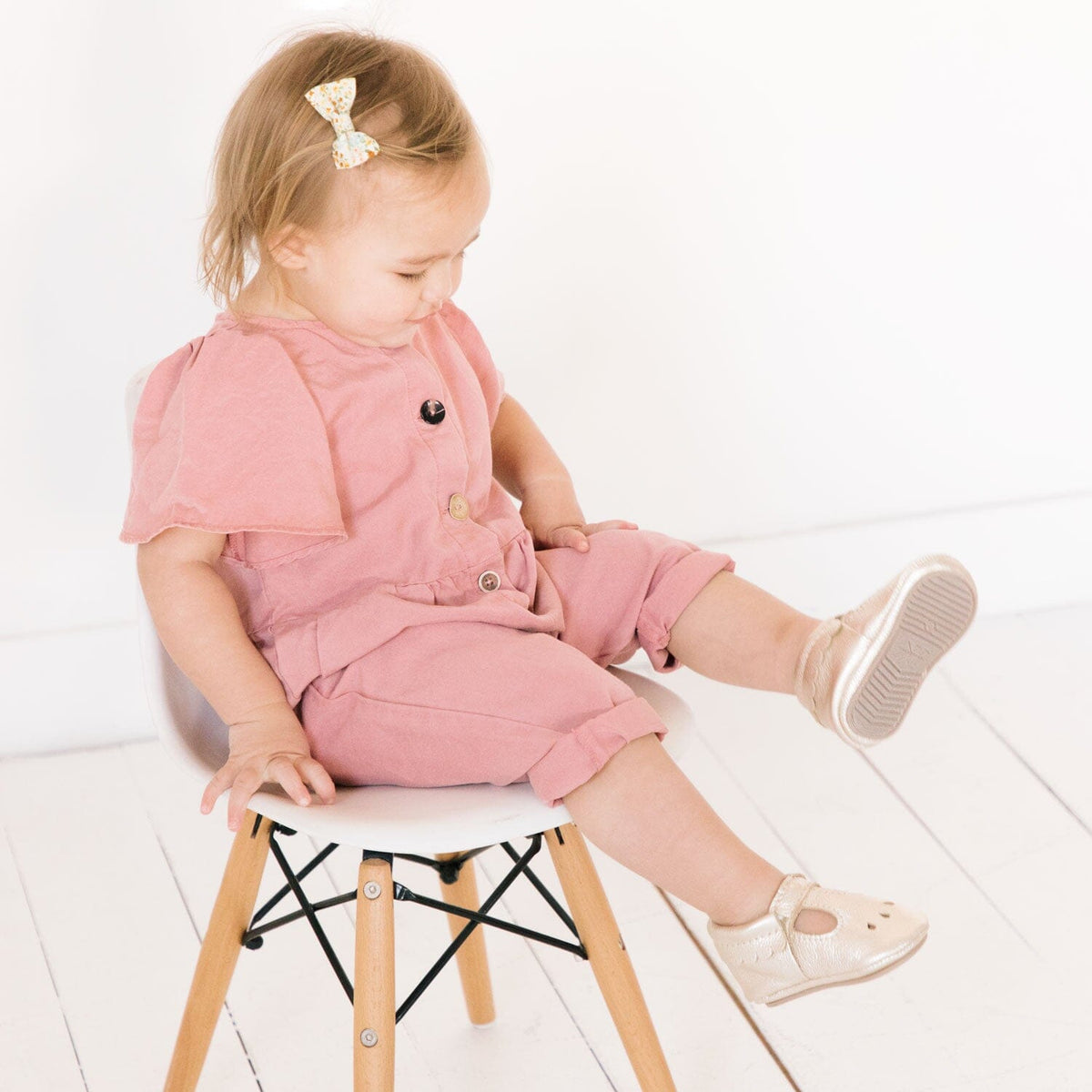 Platinum Mary Jane Baby Shoe — Freshly Picked