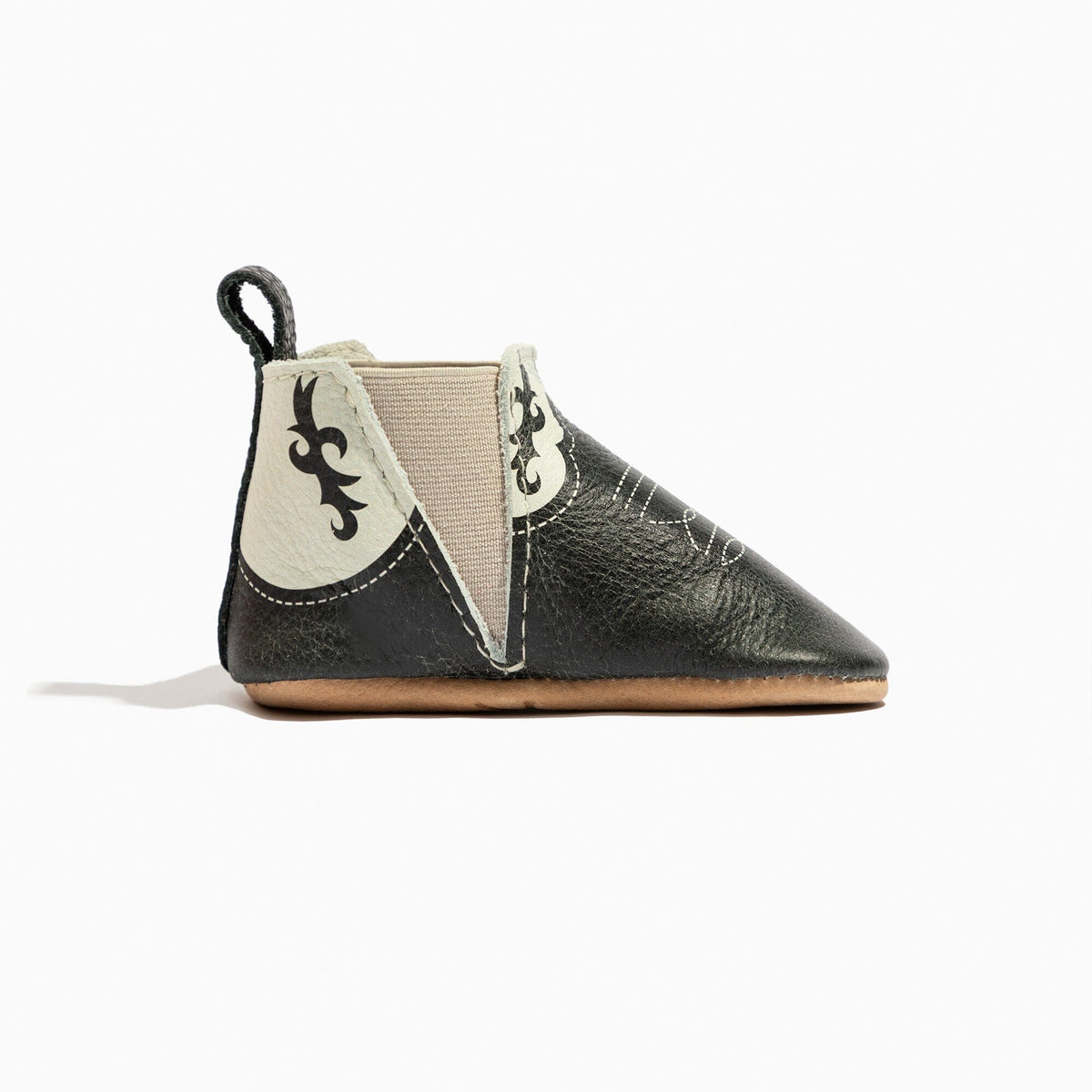 Ebony Cowboy Chelsea Boot Baby Shoe — Freshly Picked