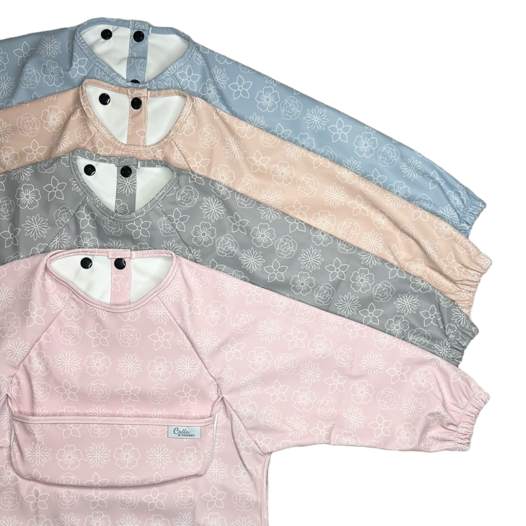 The Grayson Long Sleeve Bib - Blossom — Calla and Friends