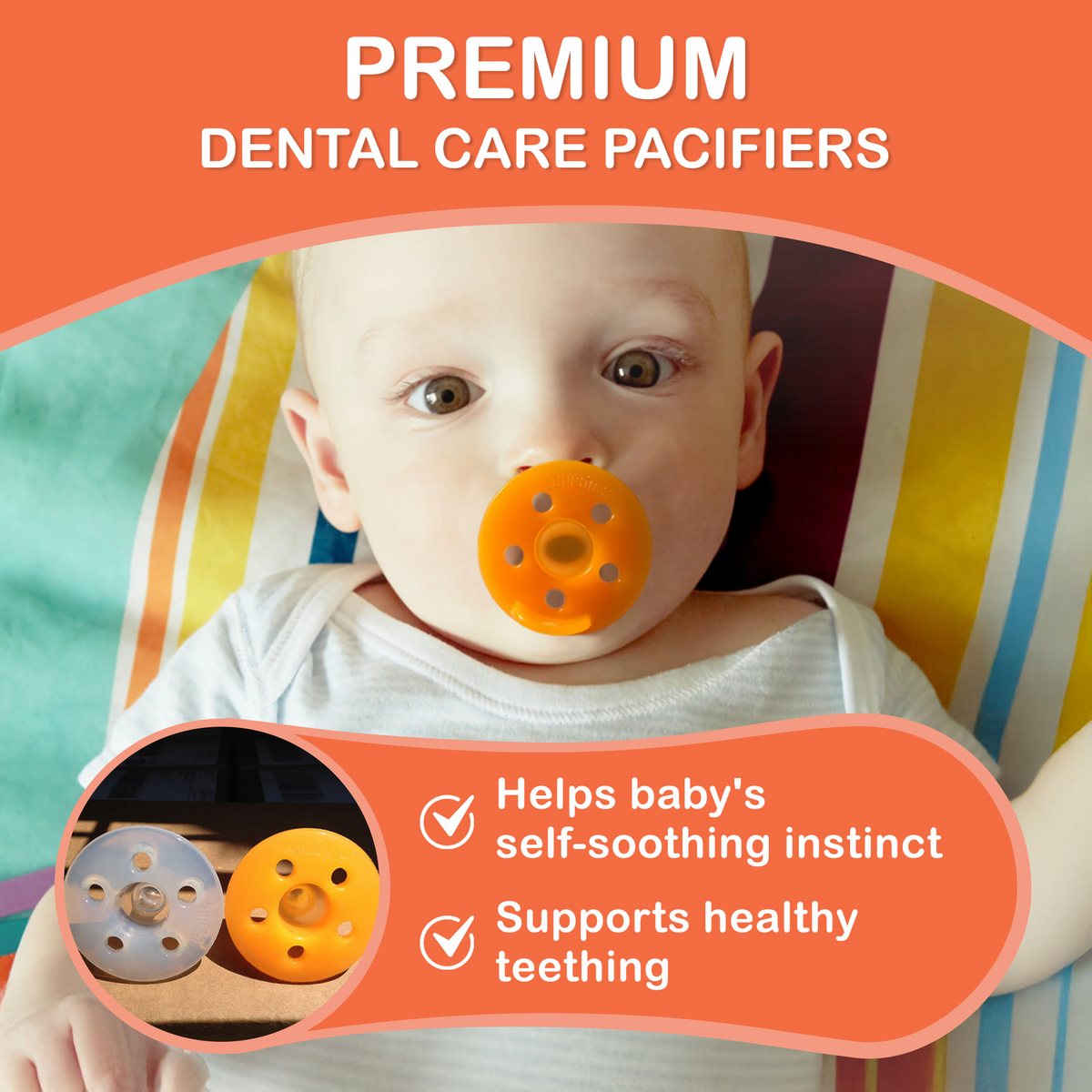 Shushie Silicone Pacifier by Baby Shusher – Hospital-Grade, BPA-Free Pacifiers for Newborns & Babies — Shusher