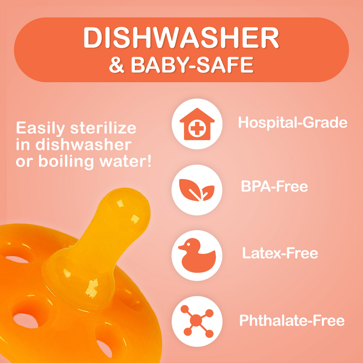 Shushie Silicone Pacifier by Baby Shusher – Hospital-Grade, BPA-Free Pacifiers for Newborns & Babies — Shusher
