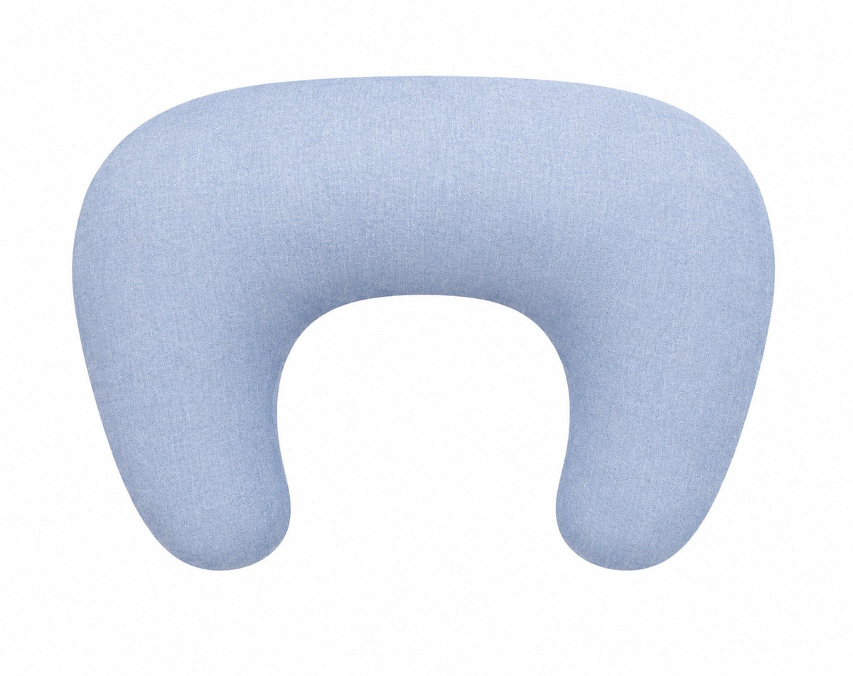 Light Denim Ruffle Nursing Pillow Cover — Little Mae & Co