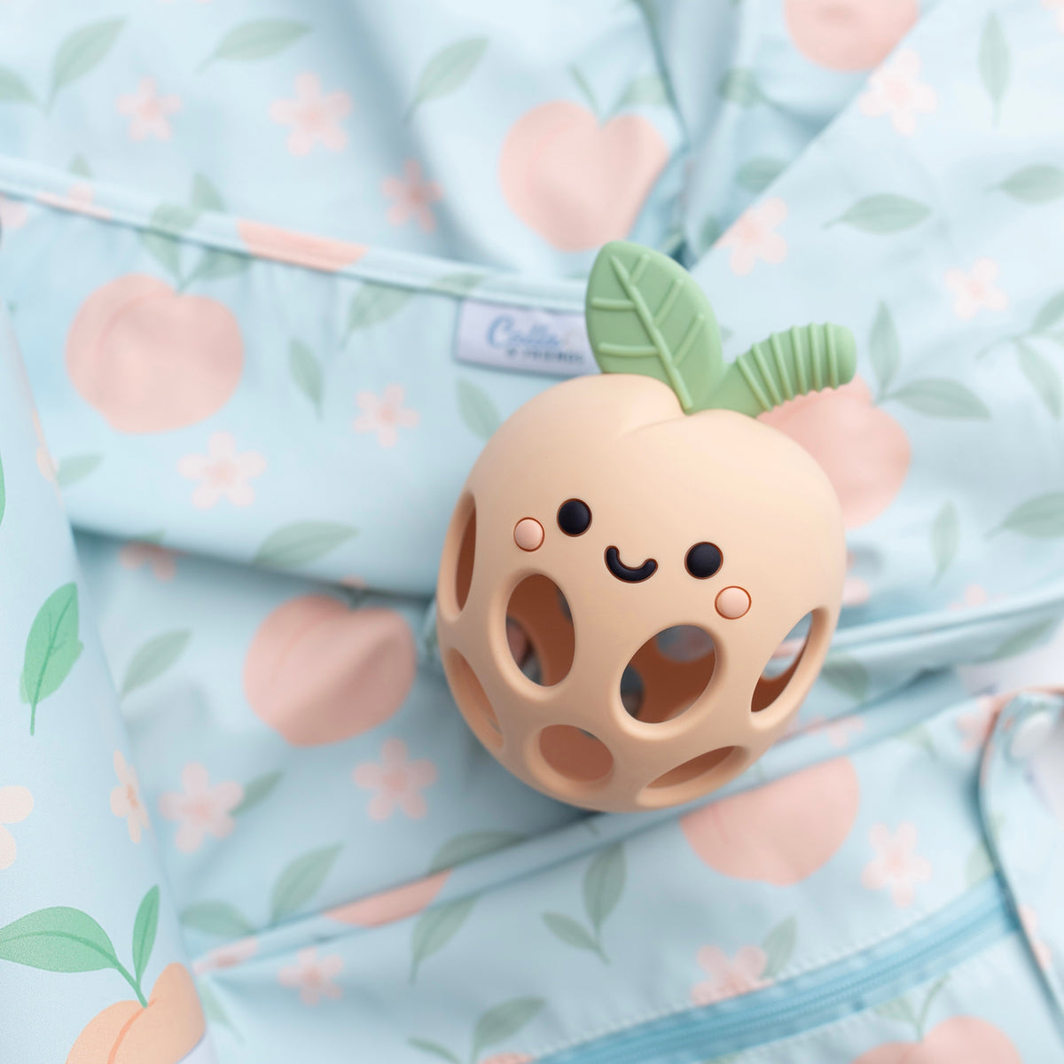 The Grayson Long Sleeve Bib - Peach Blossom — Calla and Friends