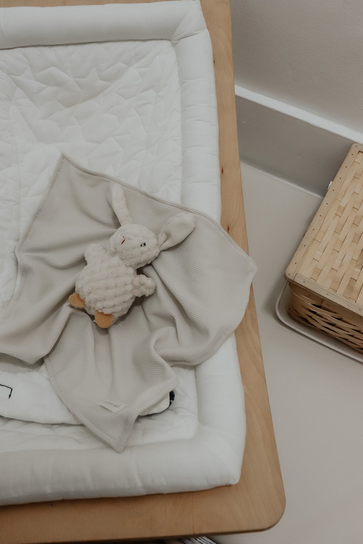Coco Ivory Waffle Knit Blanket — Little Mae & Co