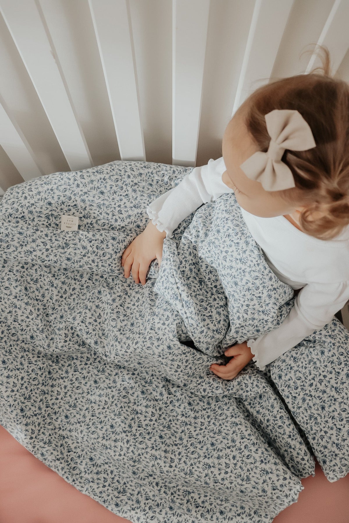 Floret Crib Quilted Blanket — Little Mae & Co