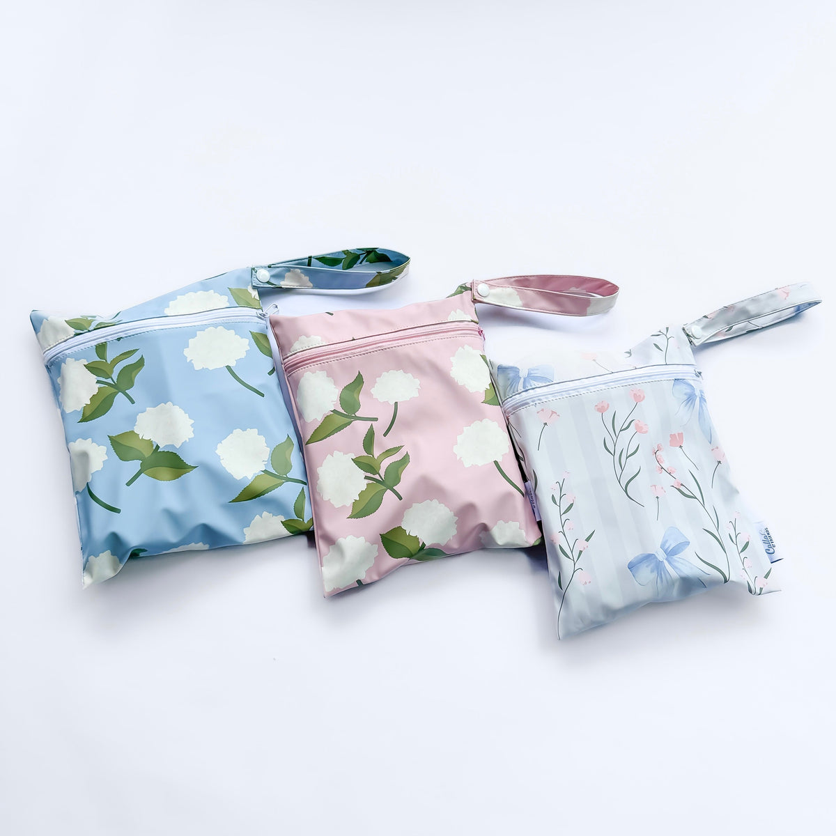 The Grayson Long Sleeve Bib - Hydrangeas — Calla and Friends