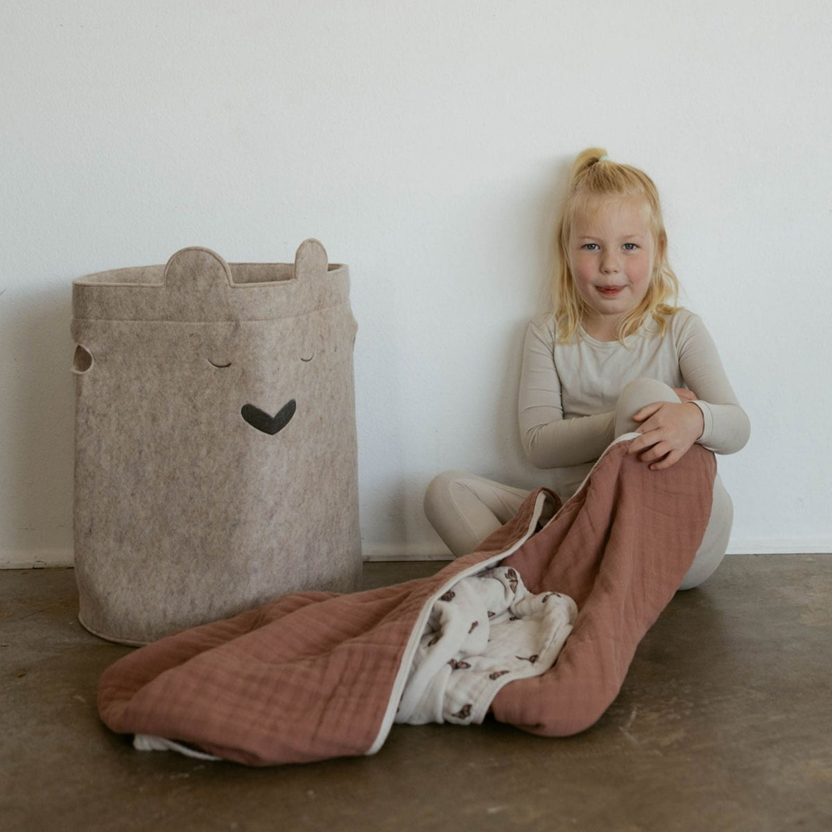 Bear Felt Laundry Hamper — Parker Baby Co.