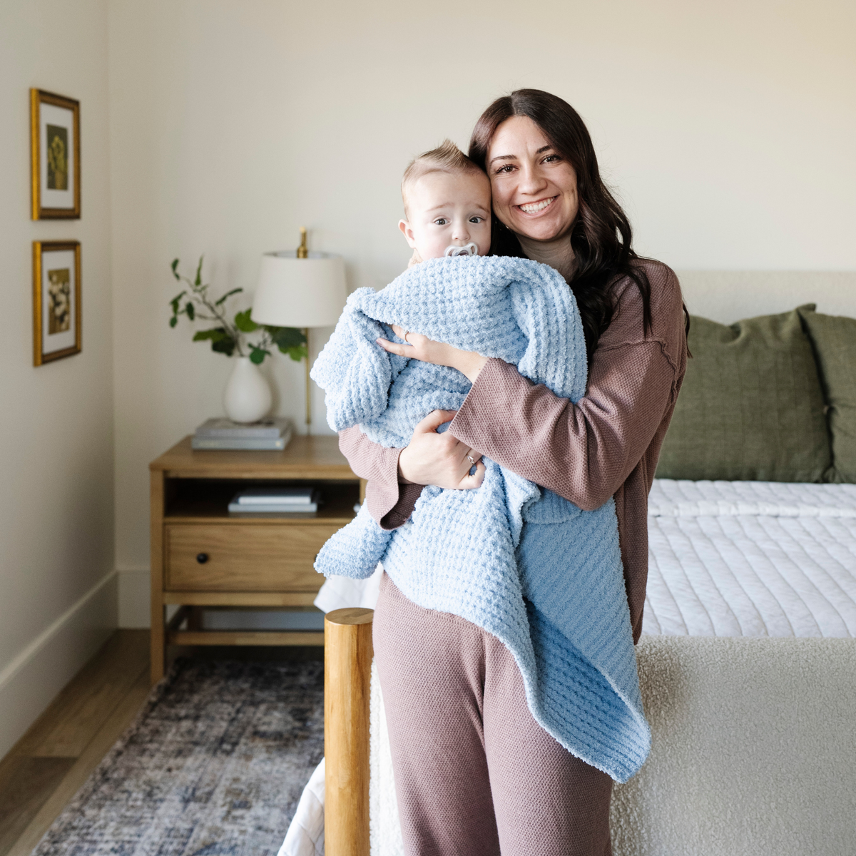 Waffle Knit Receiving Blankets — Saranoni