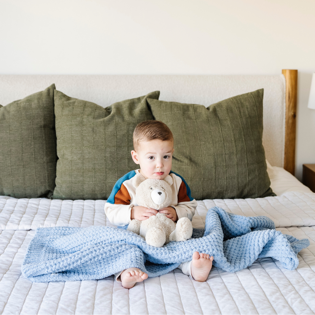 Waffle Knit Receiving Blankets — Saranoni