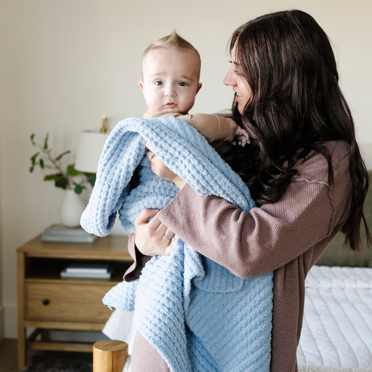 Waffle Knit Receiving Blankets — Saranoni