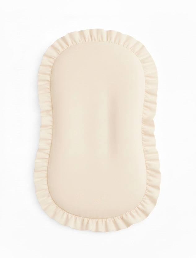 Cream Ruffle Baby Lounger Cover — Little Mae & Co