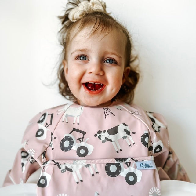 The Grayson Long Sleeve Bib - Farm — Calla and Friends