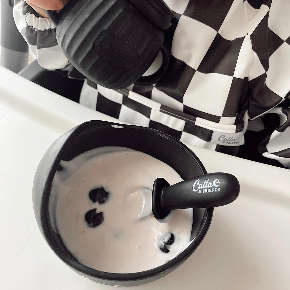 Silicone & Stainless Steel Toddler Utensil Set — Calla and Friends