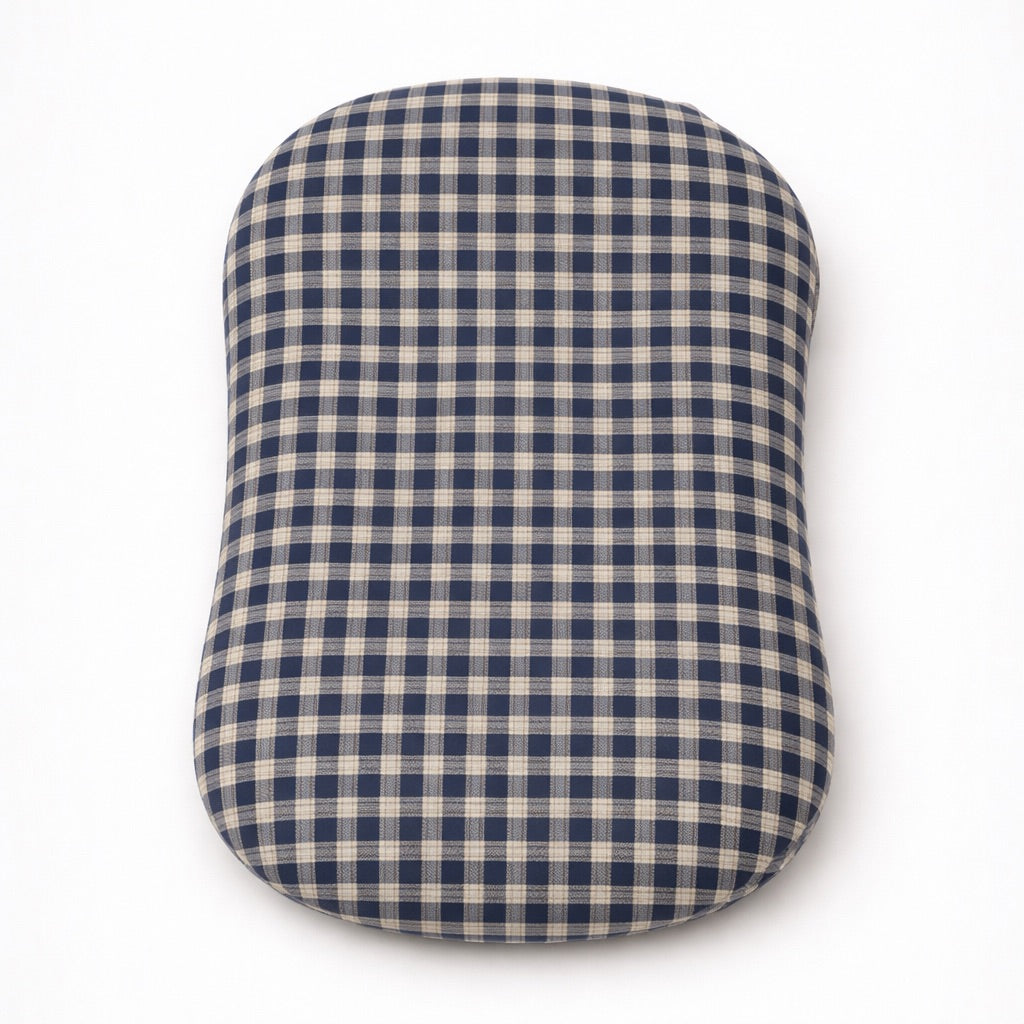 Blue Plaid Ruffle Baby Lounger Cover — Little Mae & Co