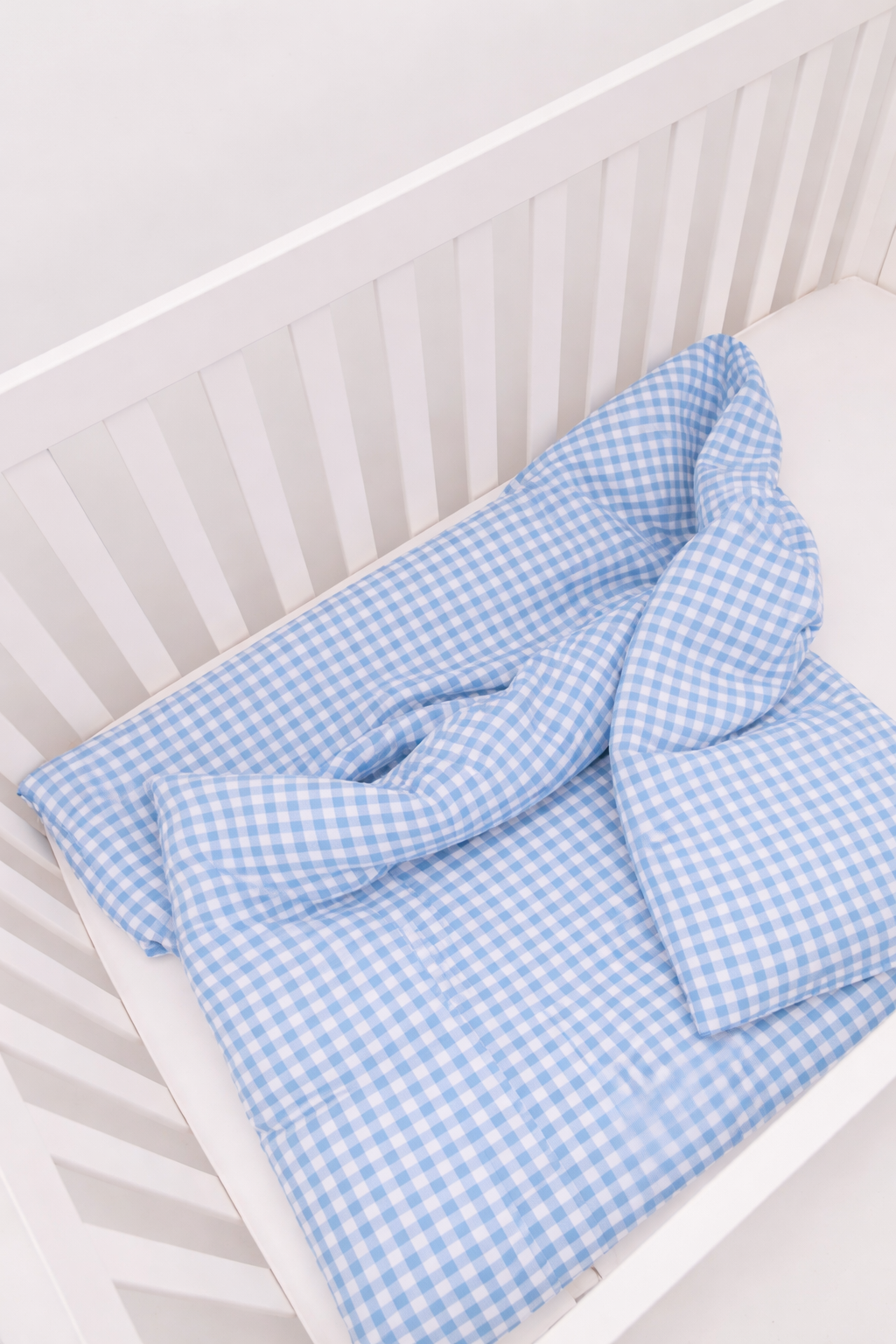 Black Gingham Crib Quilted Blanket — Little Mae & Co