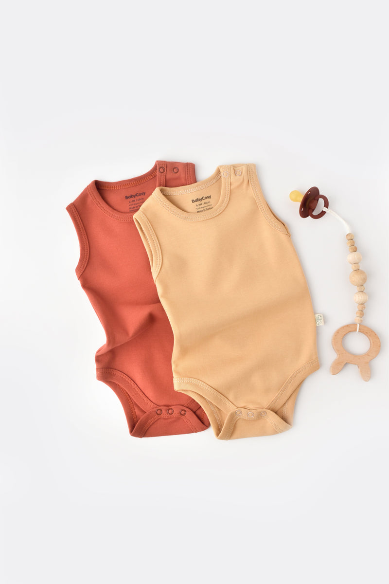 Organic Sleeveless Bodysuit — Honey and Hive