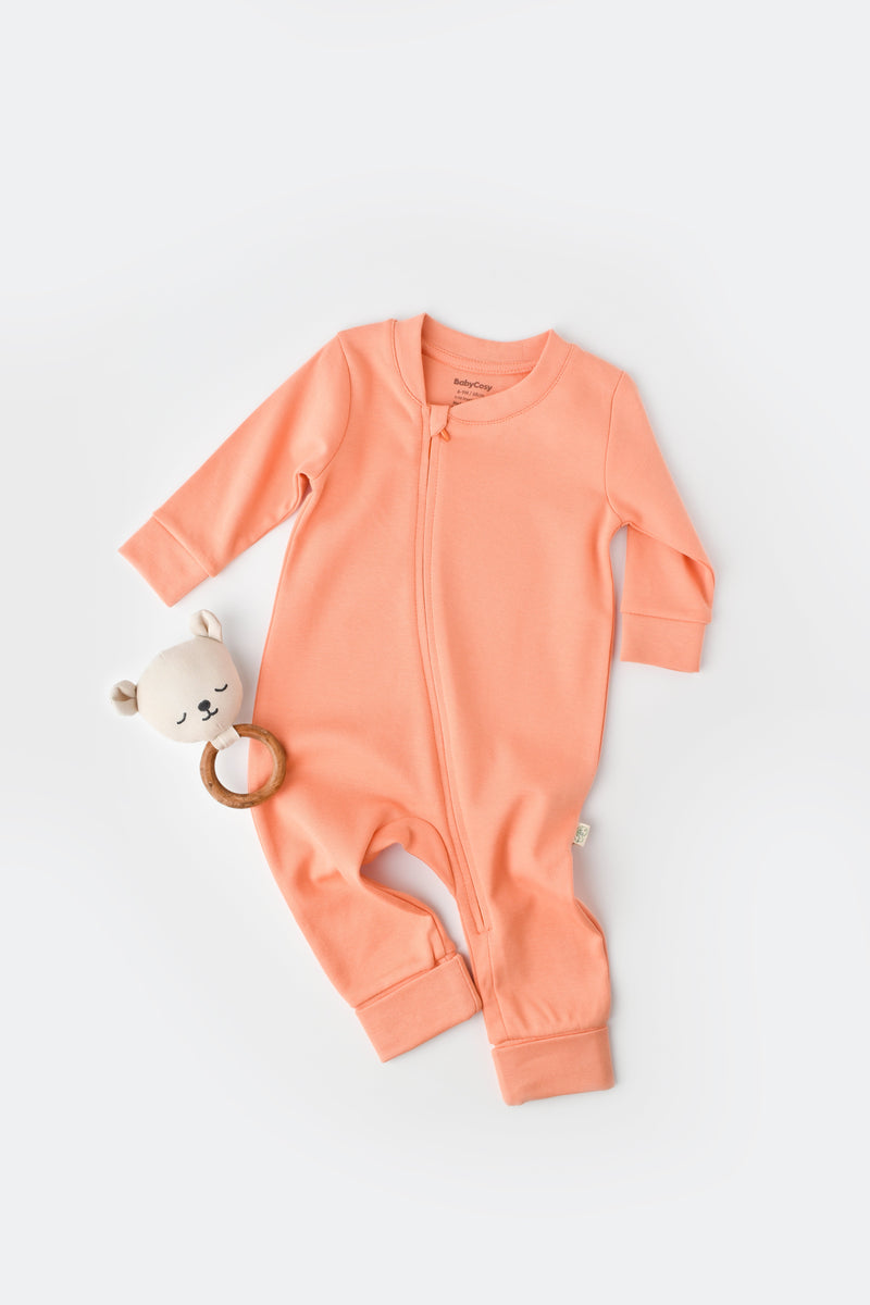 Salmon Onesie 100% Organic Cotton — Honey and Hive