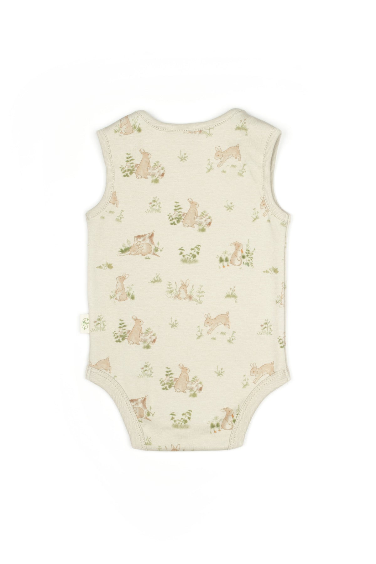 Bunny Sleeveless Organic Bodysuit — Honey and Hive