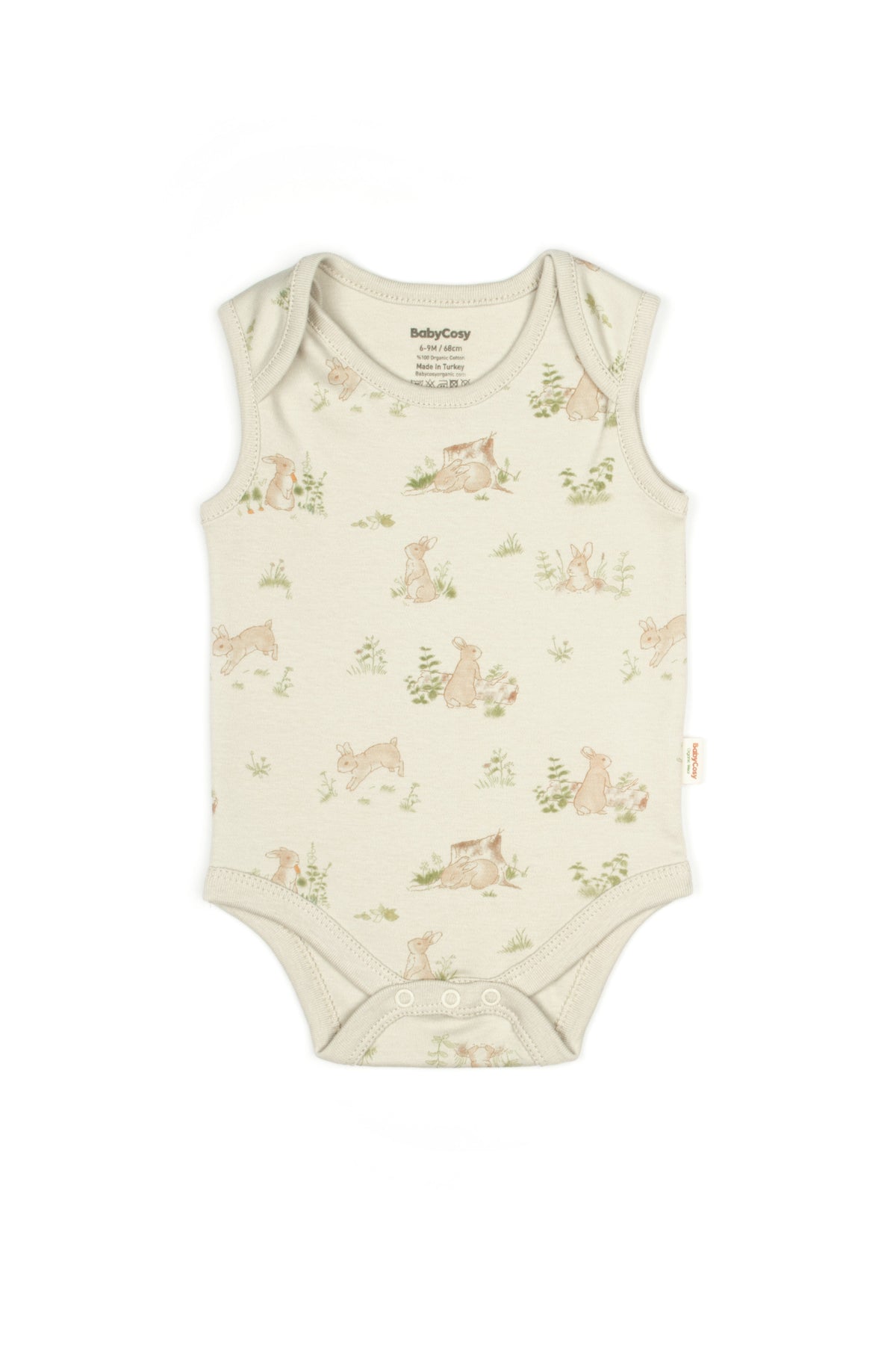 Bunny Sleeveless Organic Bodysuit — Honey and Hive