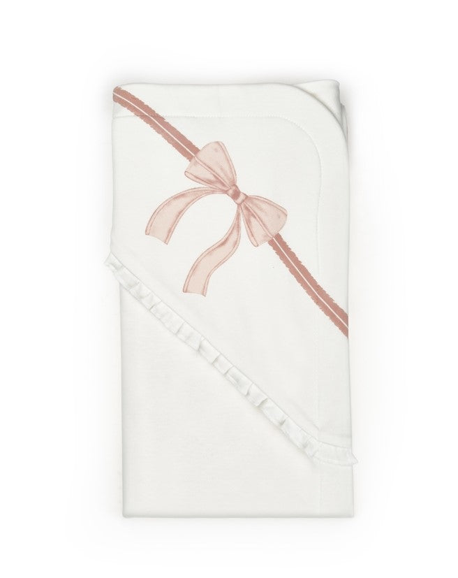 Blush Ribbon Organic Blanket — Honey and Hive