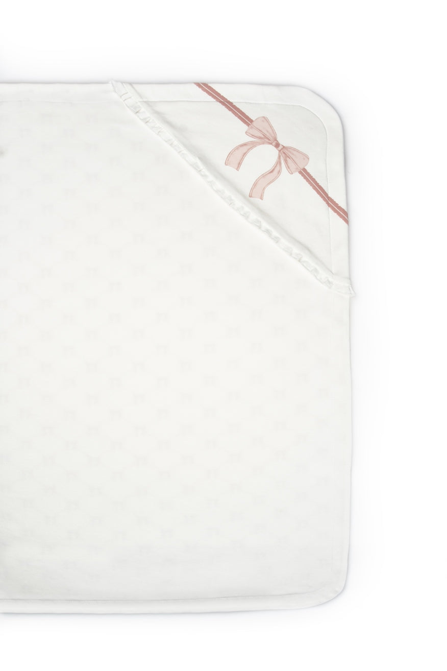 Blush Ribbon Organic Blanket — Honey and Hive