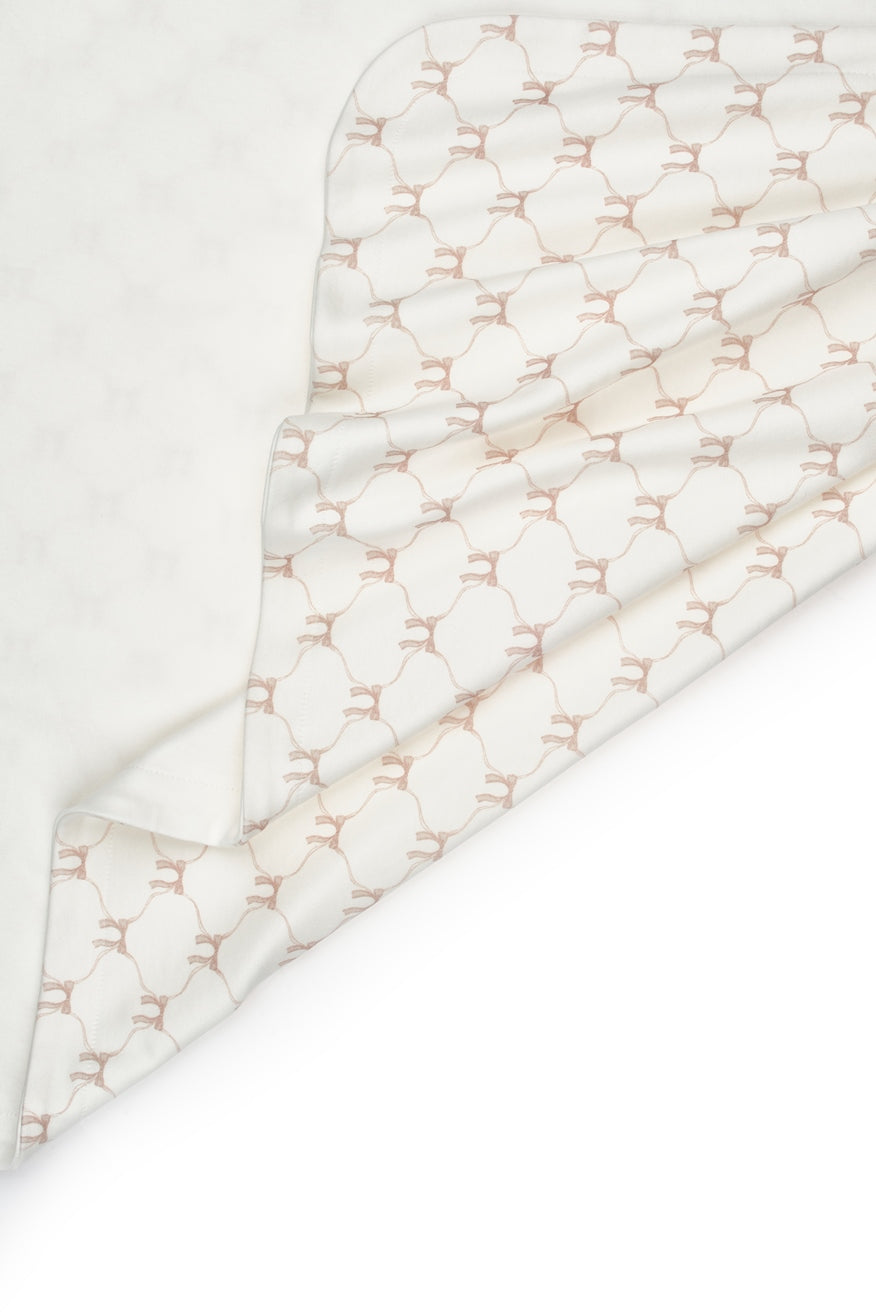 Blush Ribbon Organic Blanket — Honey and Hive