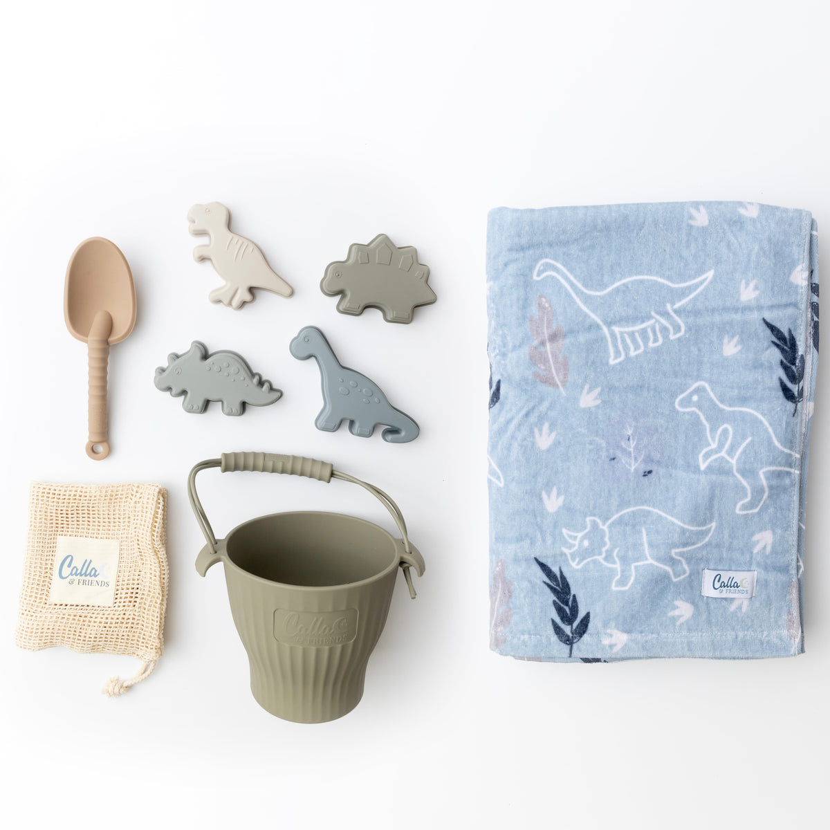 Dominic’s Dinos Silicone Beach Toy Set — Calla and Friends