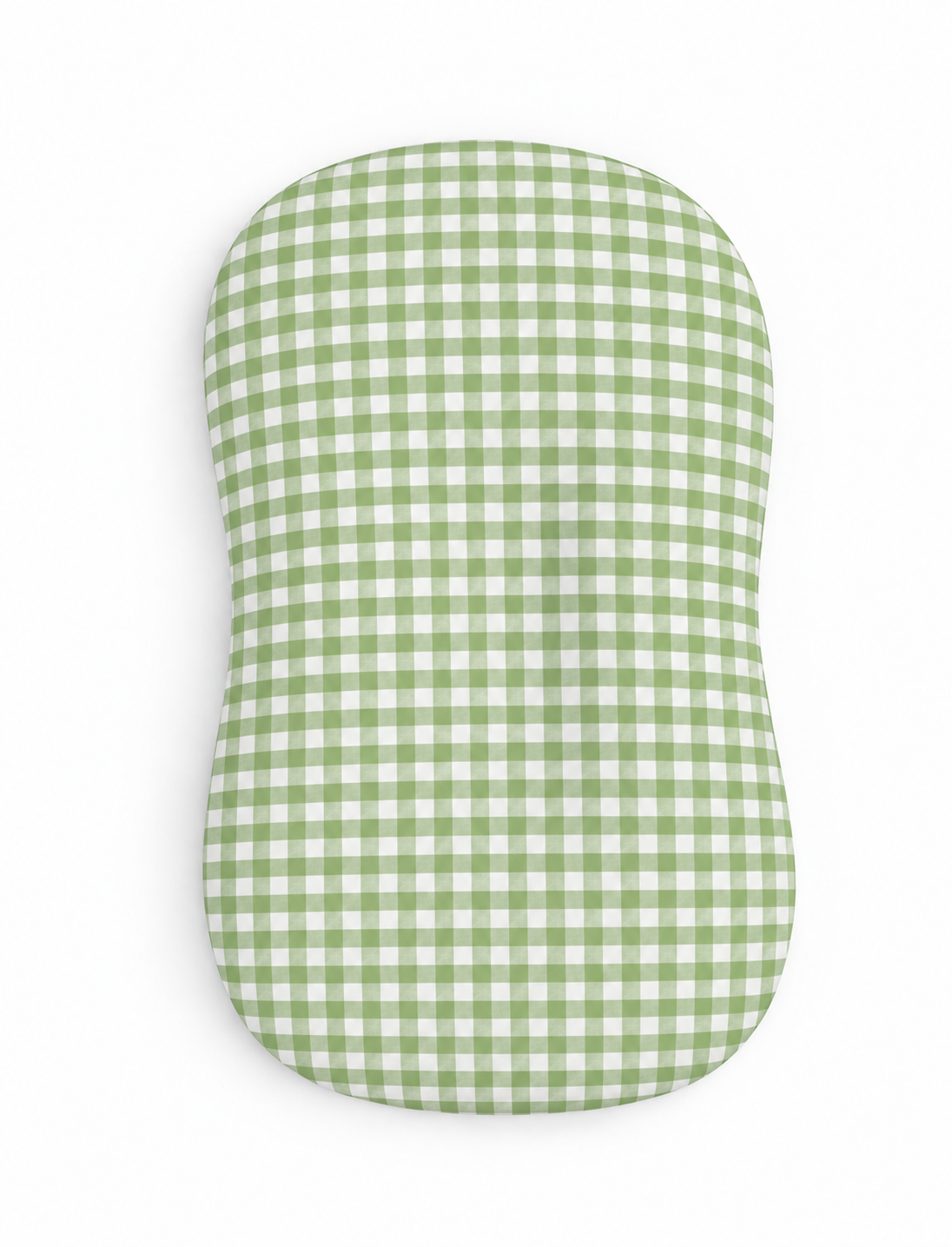 Green Gingham Ruffle Baby Lounger Cover — Little Mae & Co