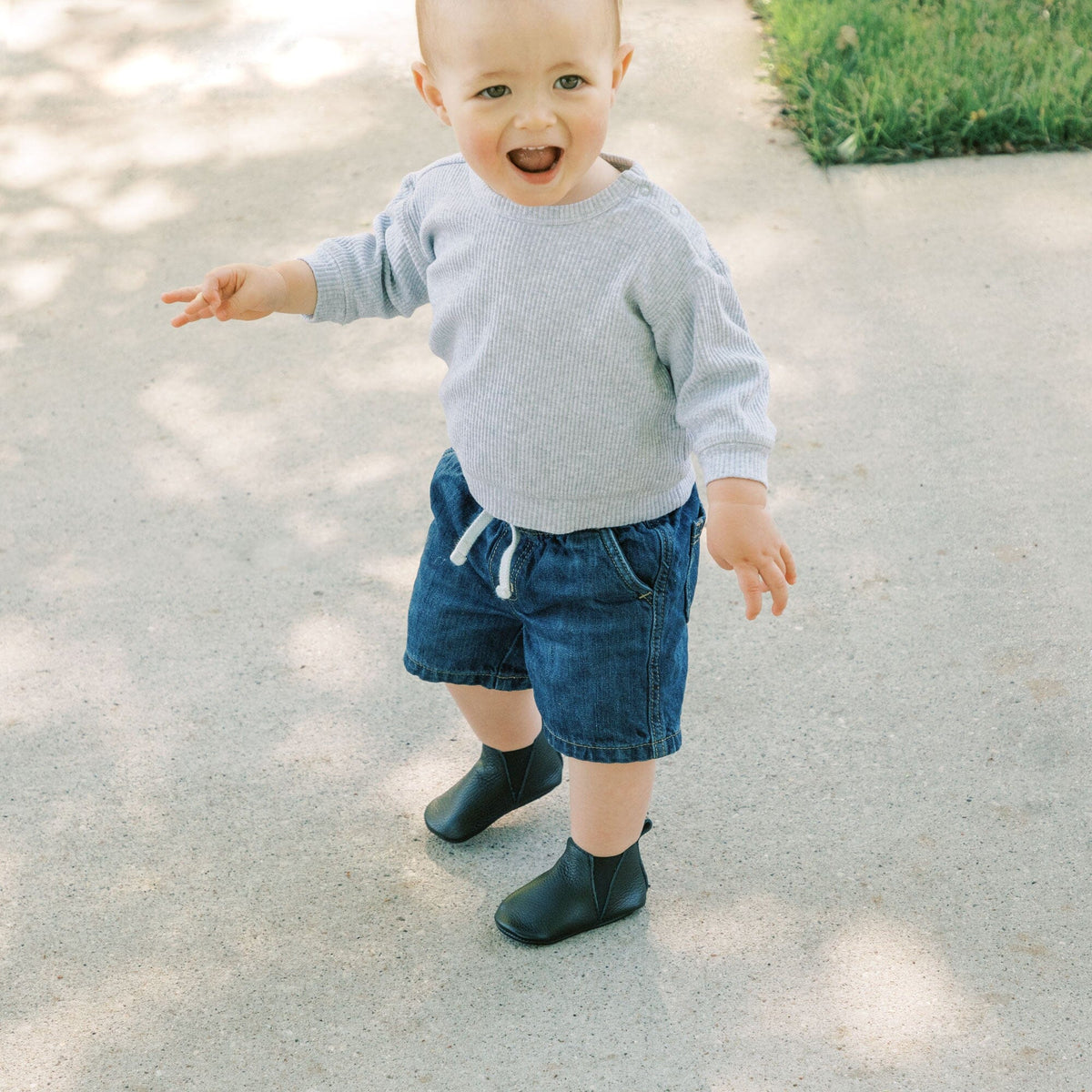 Ebony Chelsea Boot Baby Shoe — Freshly Picked