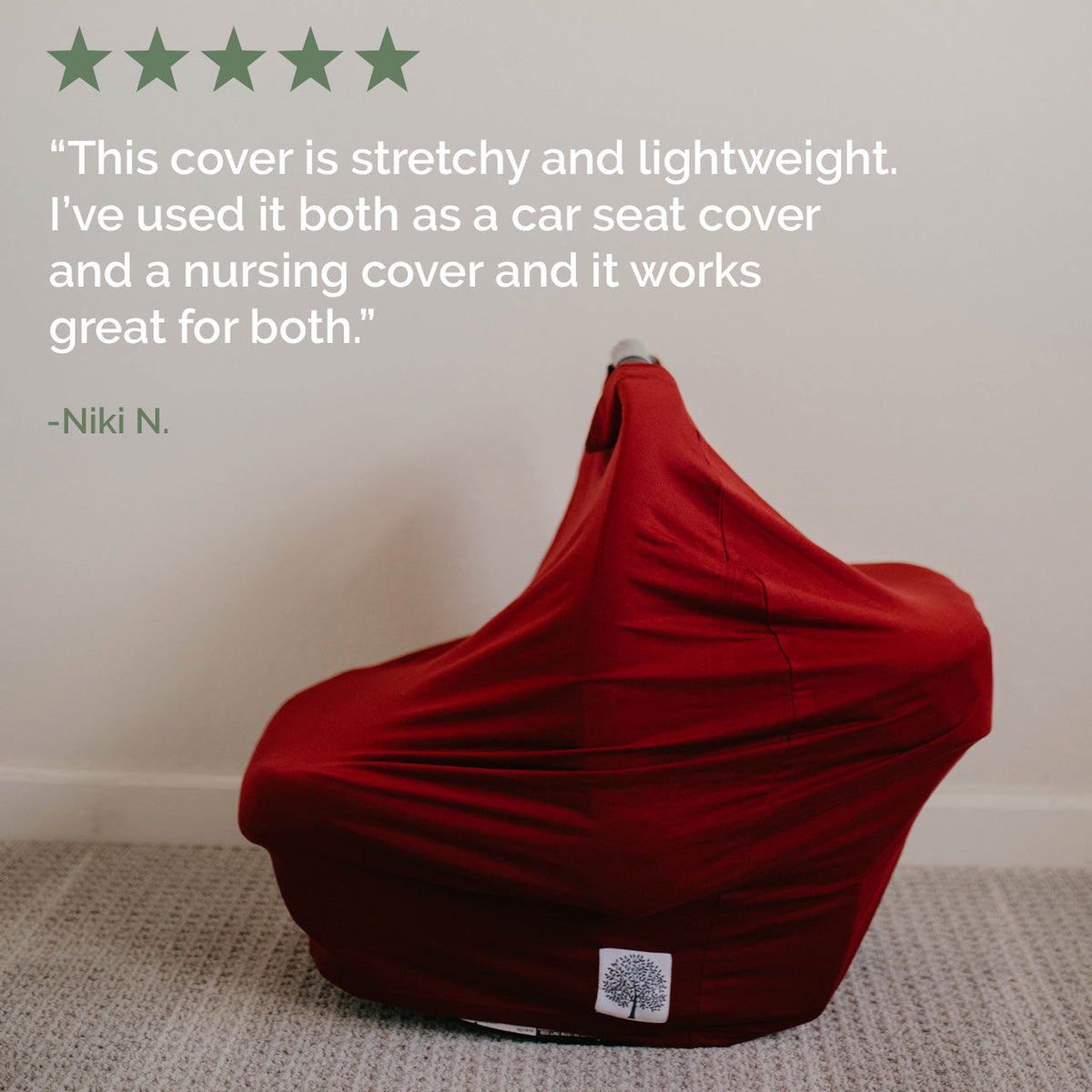 Multi-use Cover, Cherry — Parker Baby Co.