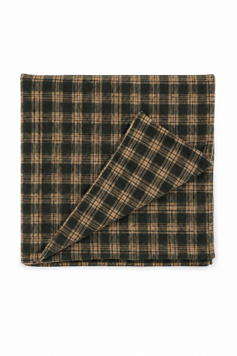 Green Plaid Crib Quilted Blanket — Little Mae & Co
