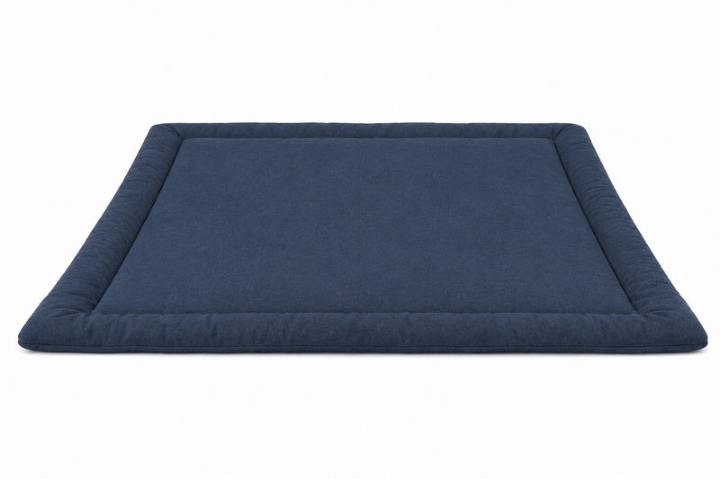 Dark Denim Padded Baby Play Mat — Little Mae & Co