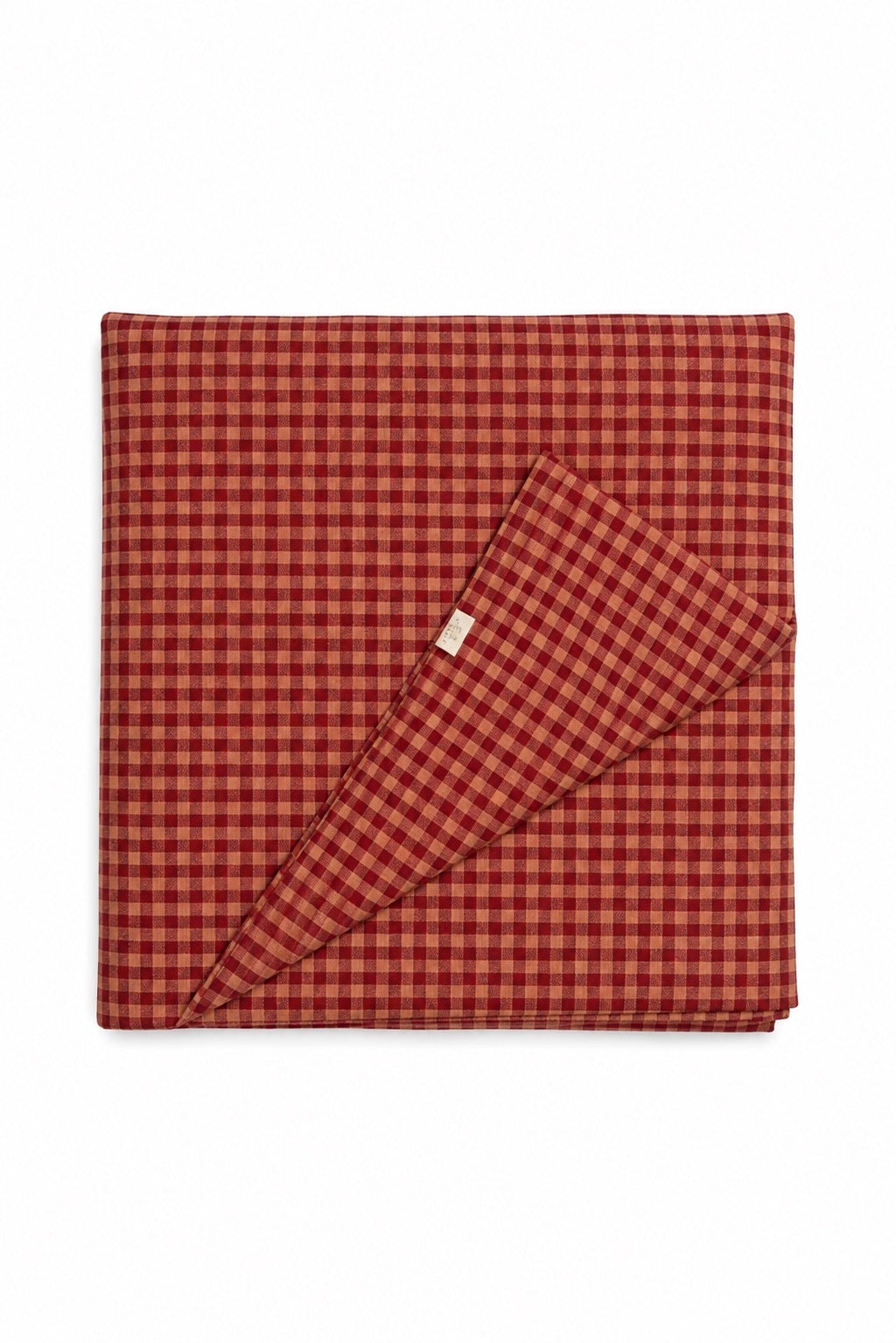 Red Beige Crib Quilted Blanket — Little Mae & Co
